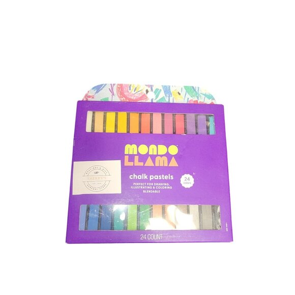 Mondo Llama 24-Count Soft Chalk Pastels For Drawing Illustrating & Coloring - Picture 2 of 3